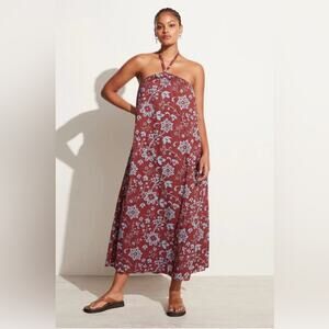 Faithfull The Brand NWT Women’s Brise Maxi Oceania Floral Print Dress- Medium